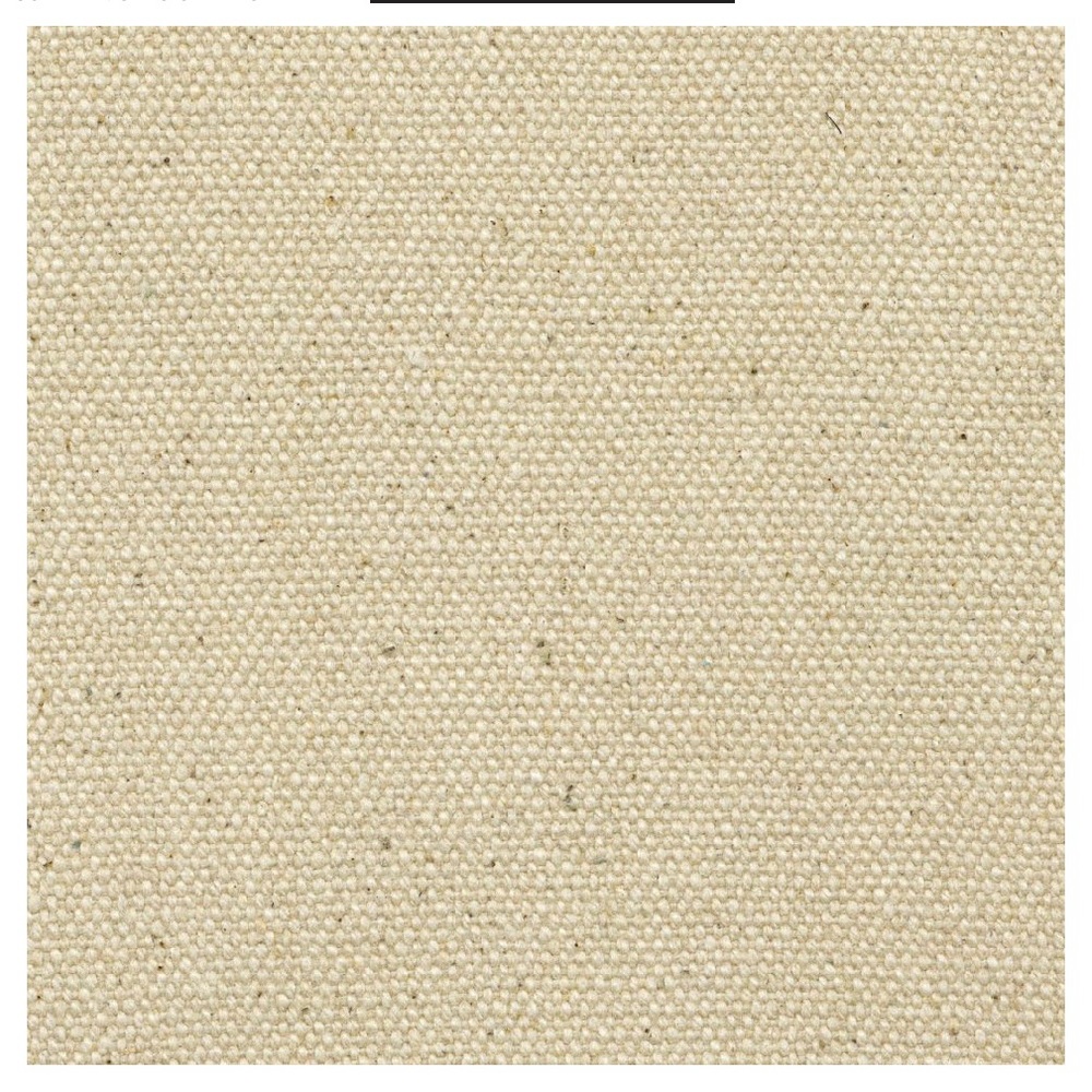 NEW NATURAL UNPRIMED CANVAS COTTON DUCK FABRIC 15 oz  - 120" single yard